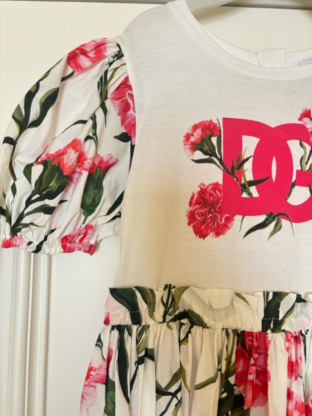 Dolce & Gabanna Kids Carnation Print Dress - Picture 8 of 16